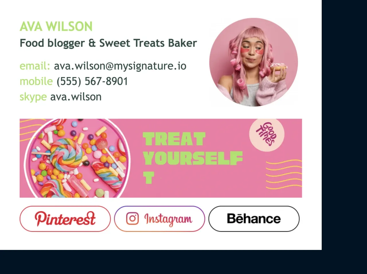 Crie um layout de assinatura de e-mail impressionante para blogueiro