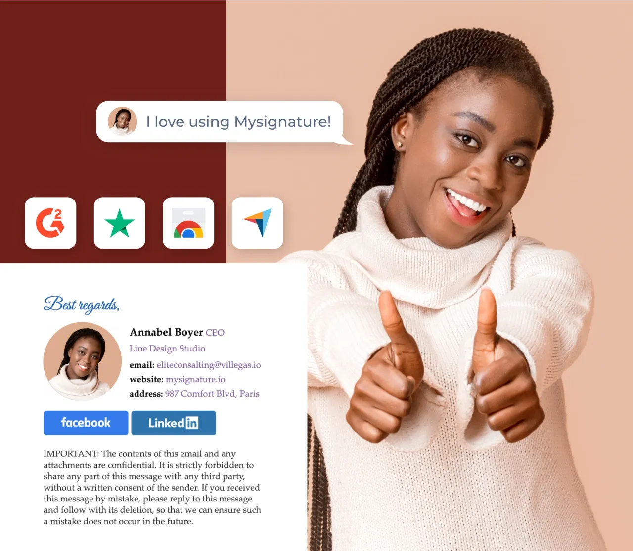 Histórias e avaliações de clientes do MySignature