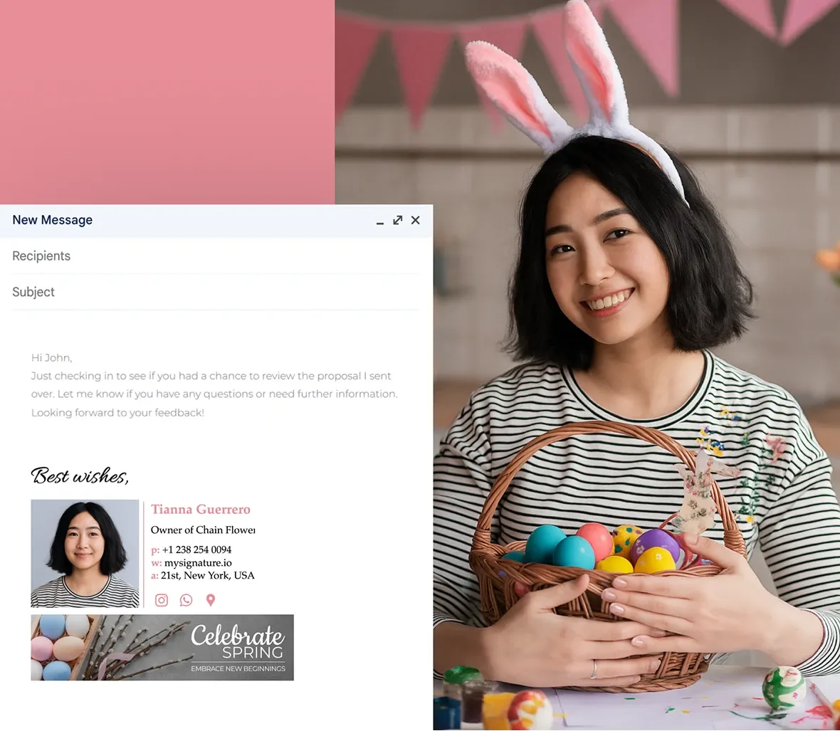 Easter email signature banners