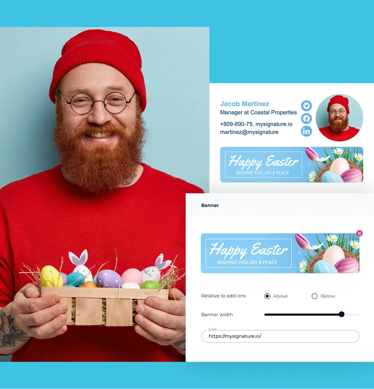Tips for creating an Easter email signature with banner