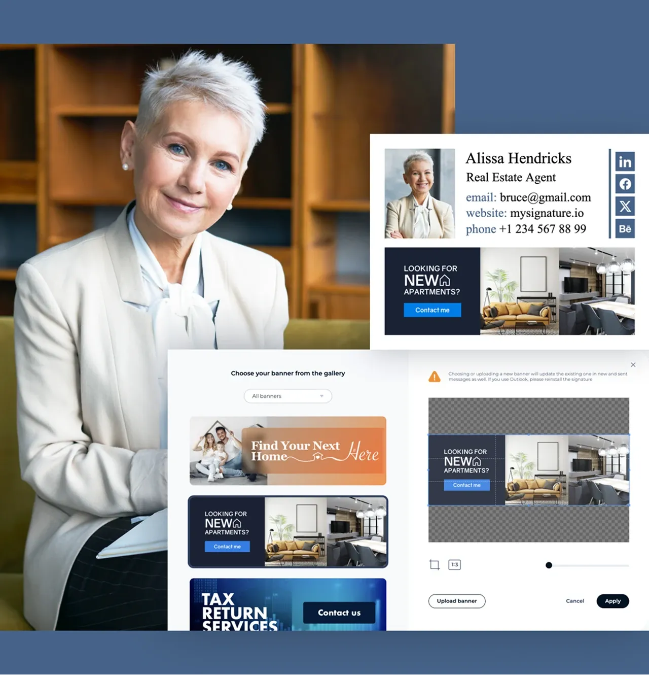 How to create an email signature banner