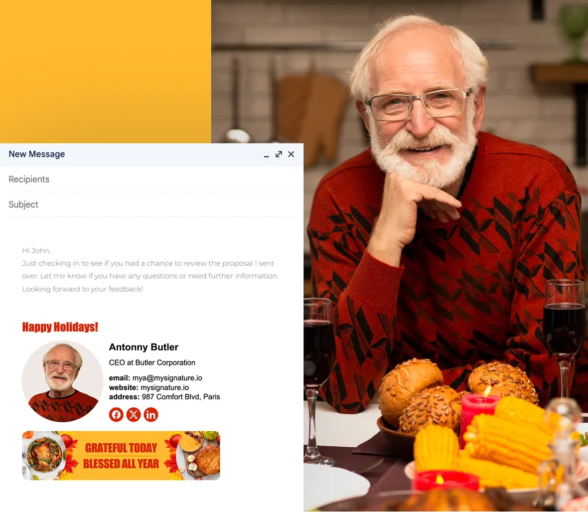 Thanksgiving Email Signature Banners