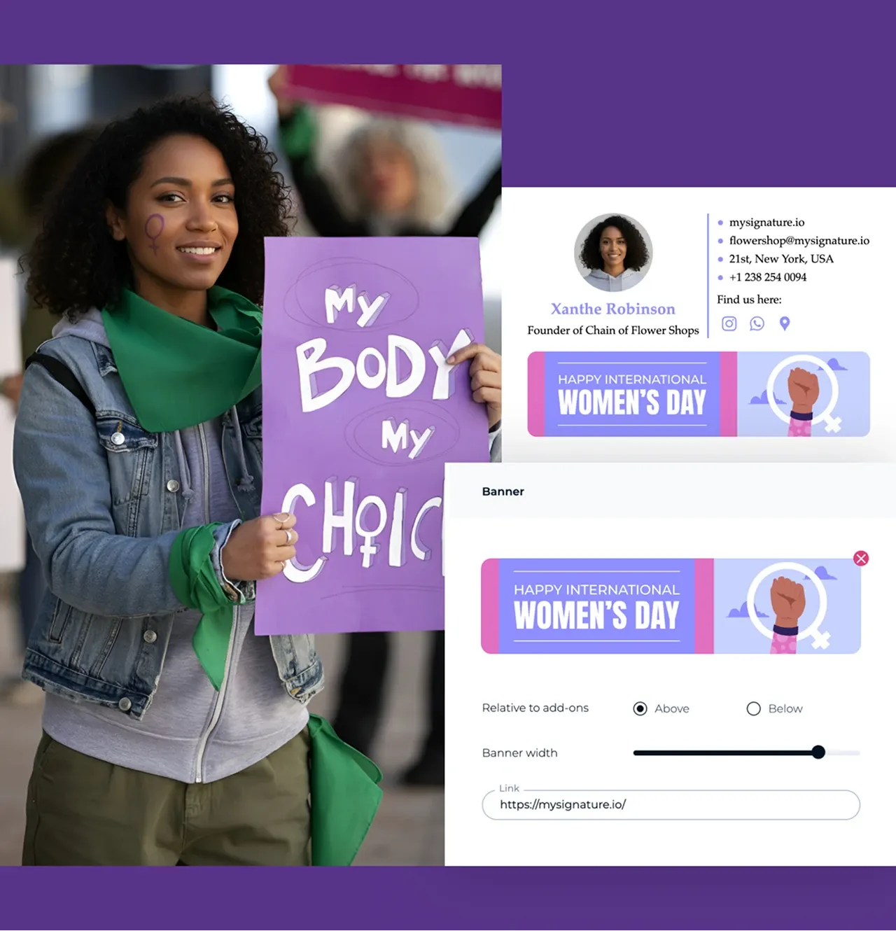 Tips for creating an International Women’s Day signature