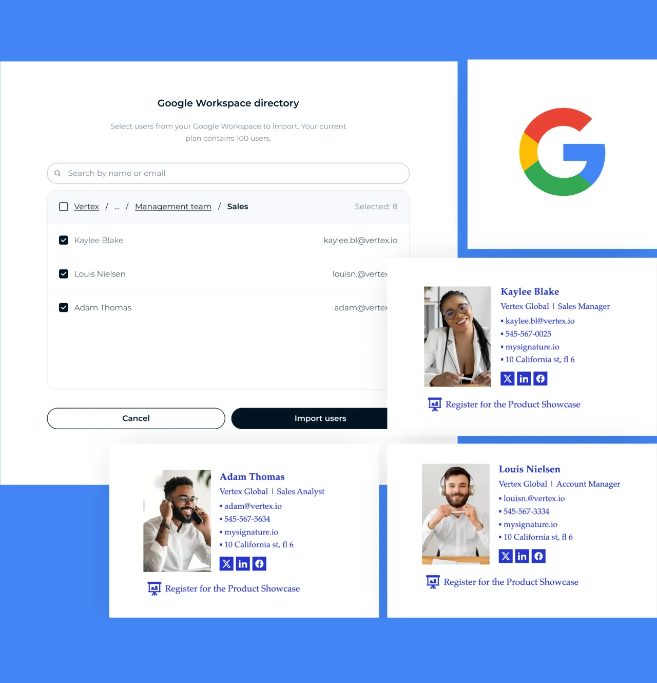 Gerenciamento de assinaturas no Google Workspace