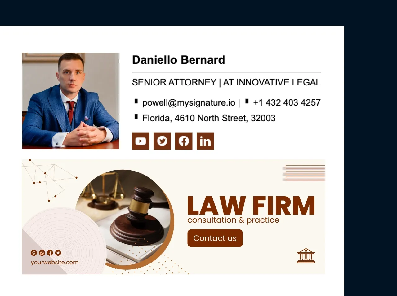 O que é uma assinatura de e-mail para advogado?