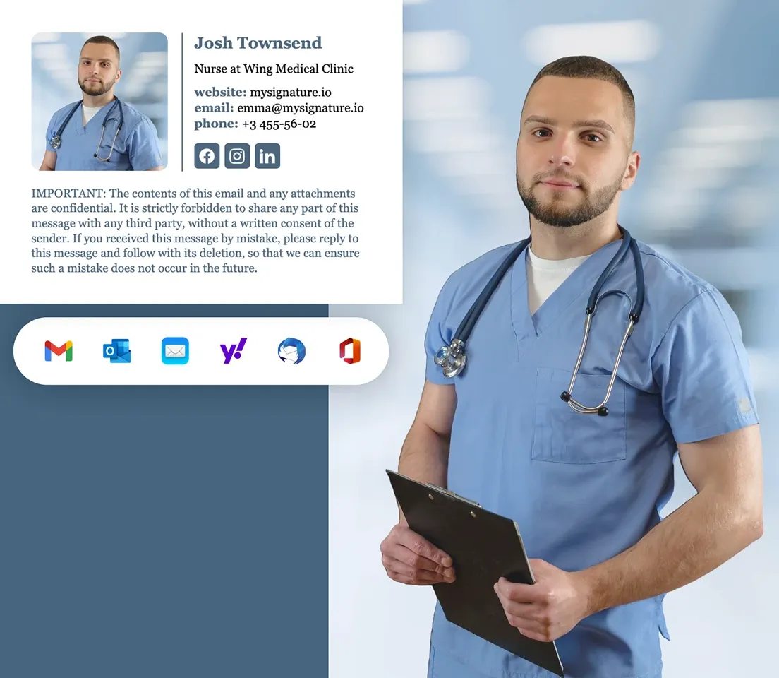 Assinatura de E-mail para Enfermeiro com Exemplos