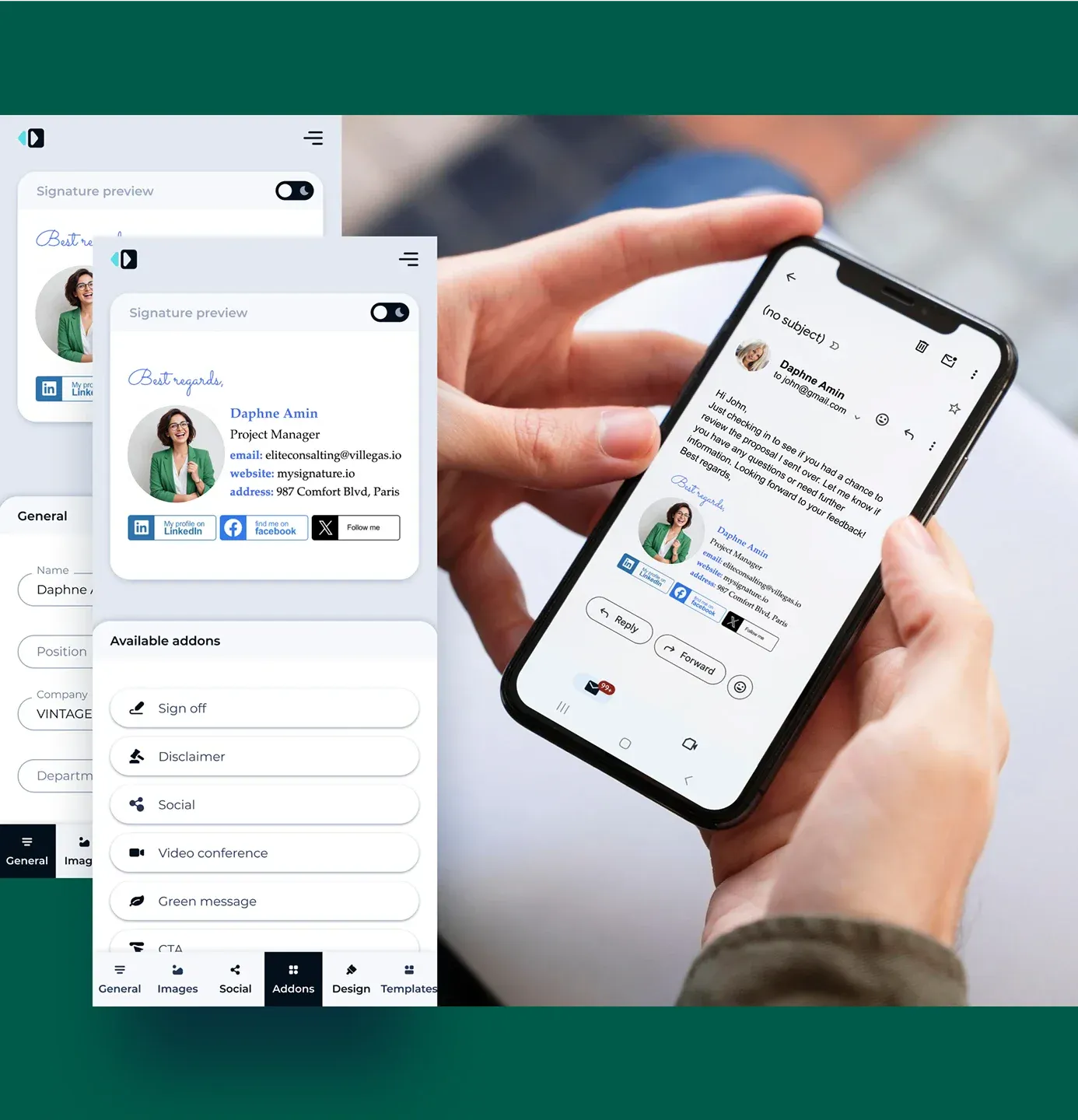 Crie assinaturas de e-mail utilizando qualquer dispositivo