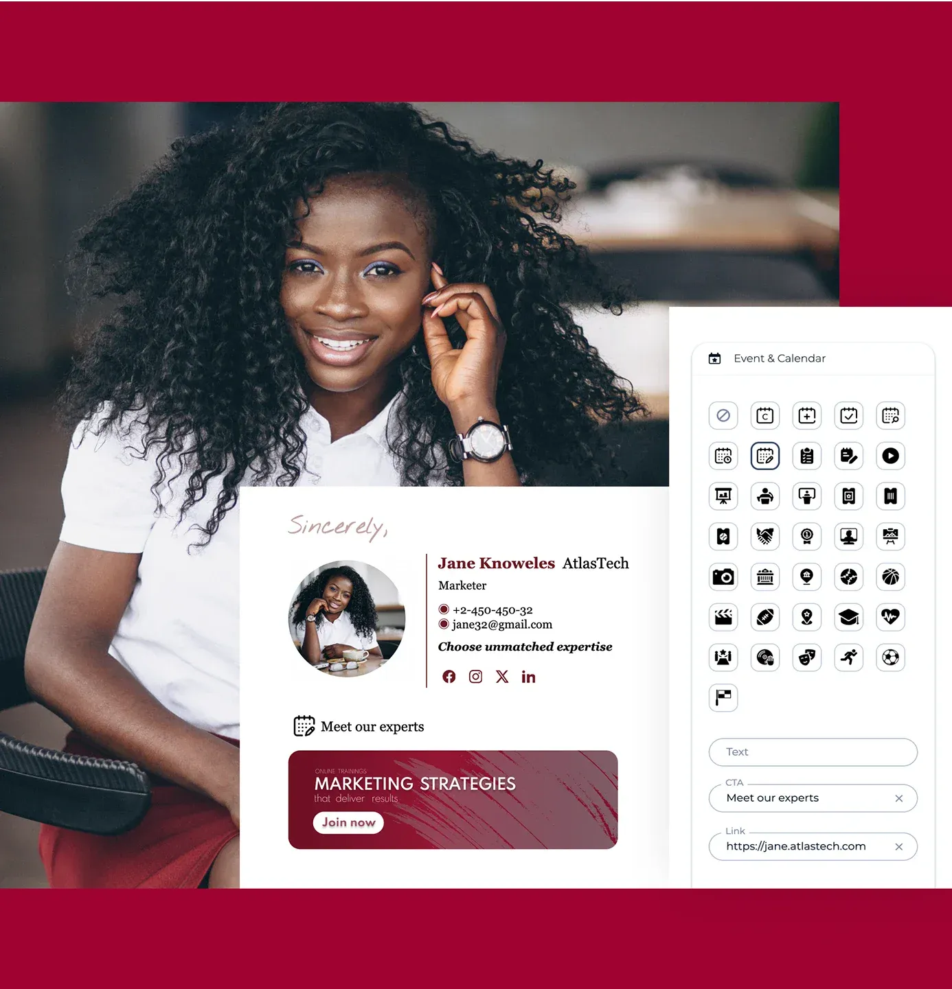 Personalize facilmente a sua assinatura de e-mail